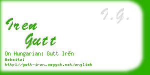 iren gutt business card